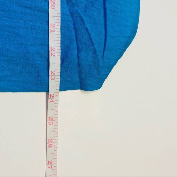 Lilly Pulitzer Caralisa Flutter Sleeve Top‎ Square Neck Size S Tangier Teal NEW - Picture 10 of 11